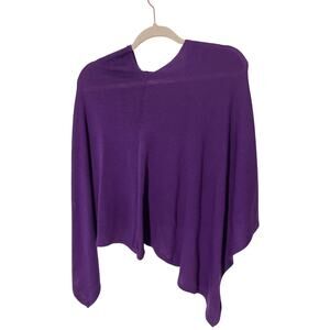 Cejon Purple Women's Acrylic One Size Shrug  Preppy Old Money Quiet Luxury